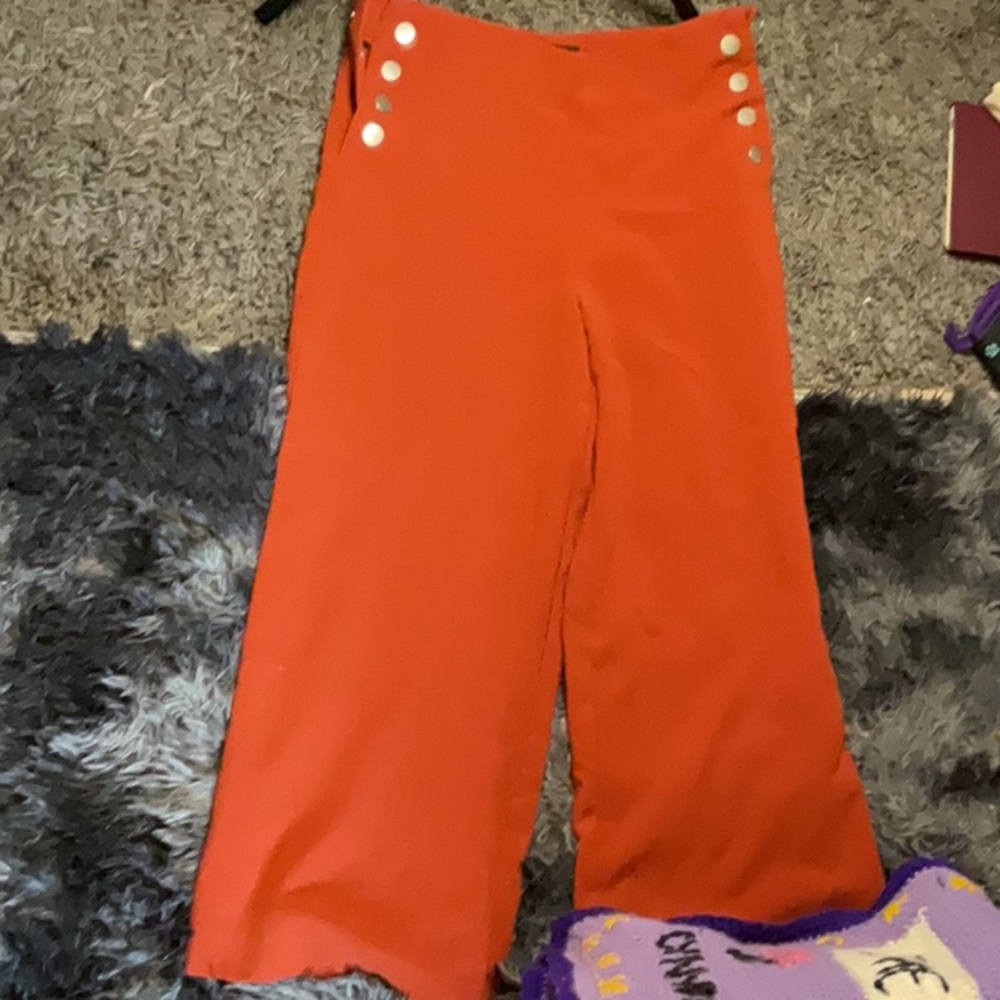forever 21 orange pants